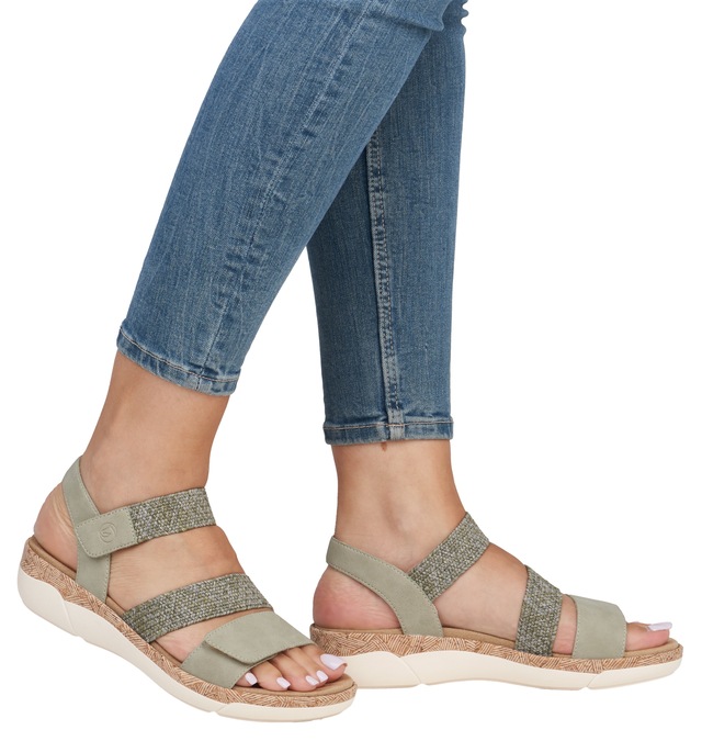 Remonte Keilsandalette Riemchensandale, Bequemschuh, Sommerschuh mit Soft-Fußbett
