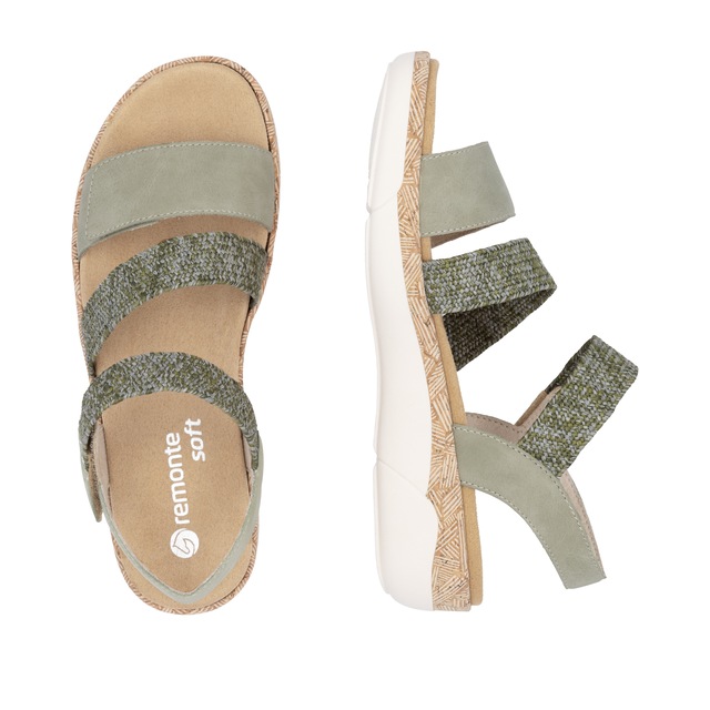 Remonte Keilsandalette Riemchensandale, Bequemschuh, Sommerschuh mit Soft-Fußbett