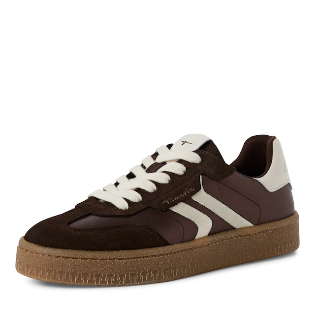 Tamaris Plateausneaker Freizeitschuh, Halbschuh, Schnürschuh im Retro-Look
