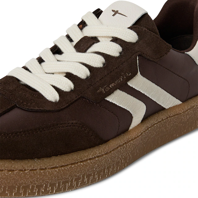 Tamaris Plateausneaker Freizeitschuh, Halbschuh, Schnürschuh im Retro-Look