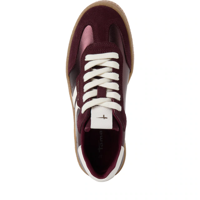 Tamaris Plateausneaker Freizeitschuh, Halbschuh, Schnürschuh im Retro-Look