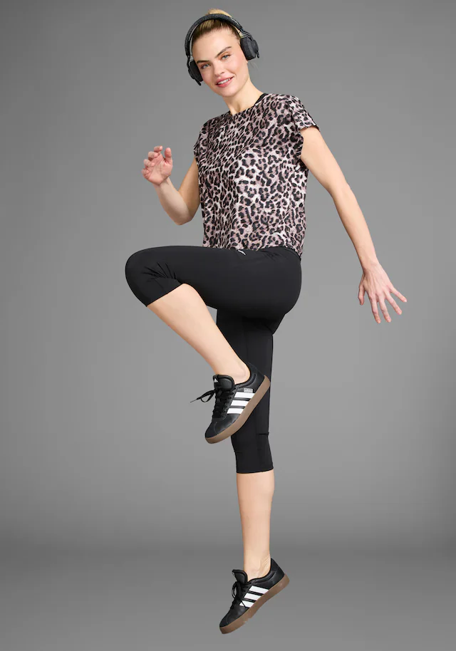 FAYN SPORTS Caprileggings mit Figur formenden Nähten und hohem Bund