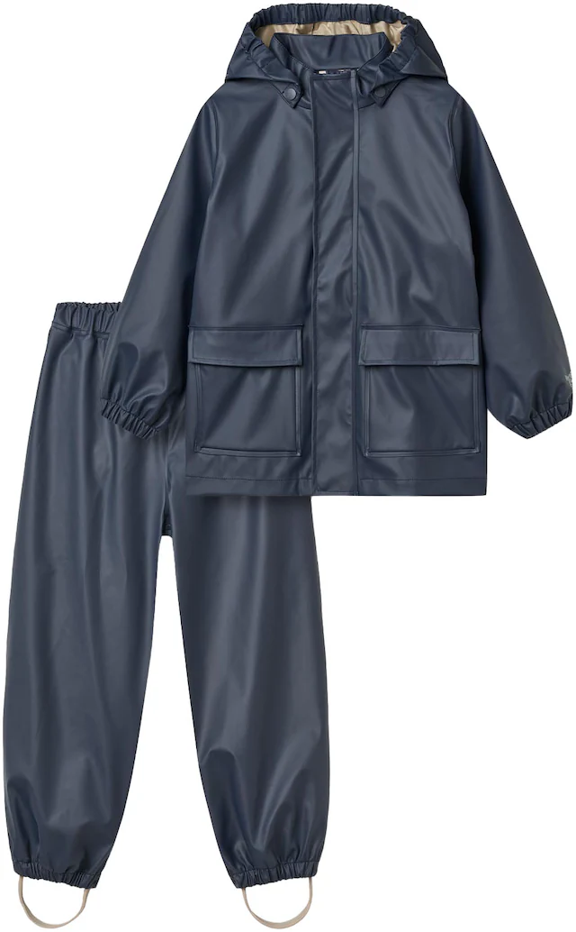 WHEAT Regenjacke »Rainwear Ola Set« Set, 2 Stk. tlg. mit Kapuze mit passender Regenhose, wasserdicht und schmutzabweisend