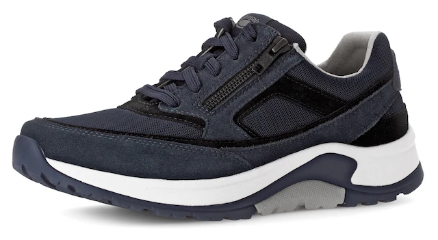 Gabor Keilsneaker , Schnürschuh, Halbschuh, Freizeitschuh, Außenreißverschluss, G-Weite