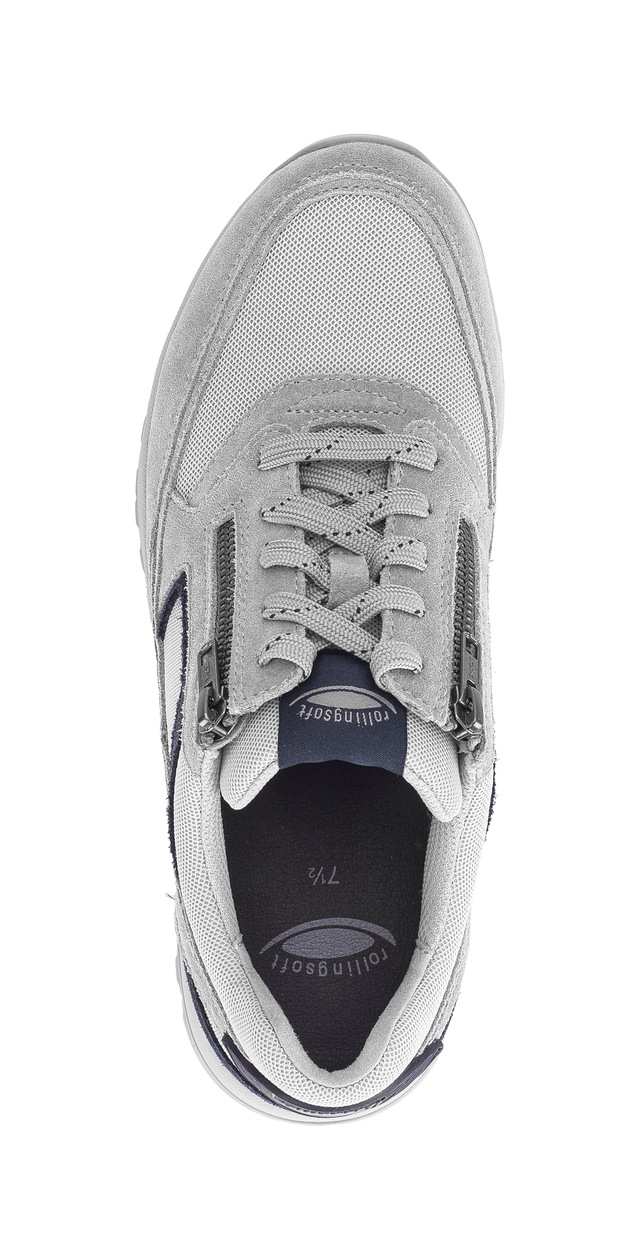 Gabor Keilsneaker , Schnürschuh, Halbschuh, Freizeitschuh, Außenreißverschluss, G-Weite