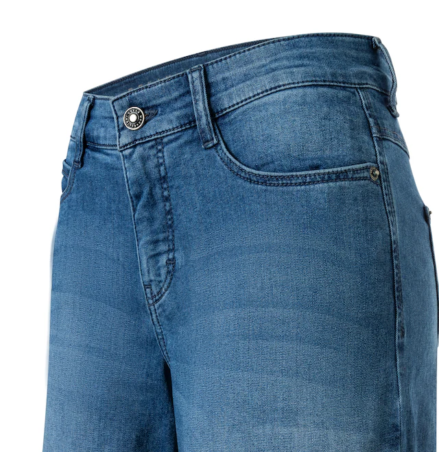 MAC Weite Jeans »DREAM WIDE« mit Fransen am Saum