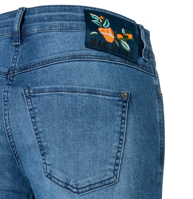 MAC Weite Jeans »DREAM WIDE« mit Fransen am Saum
