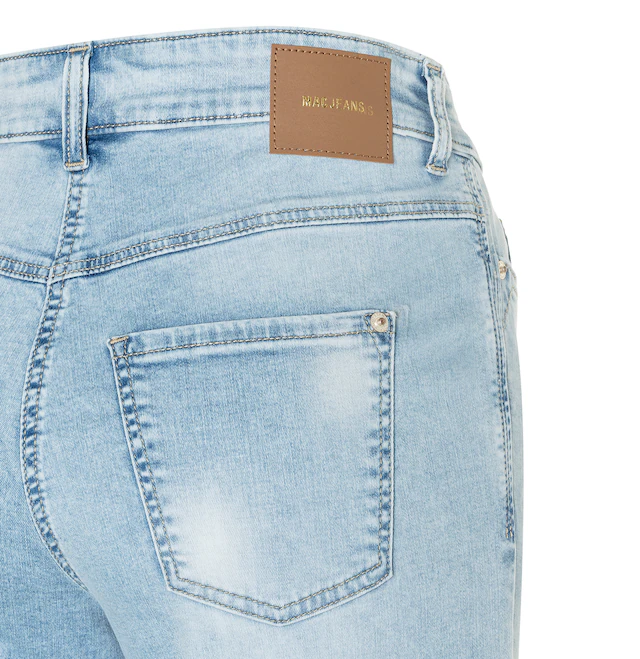 MAC Weite Jeans »DREAM WIDE« mit Fransen am Saum