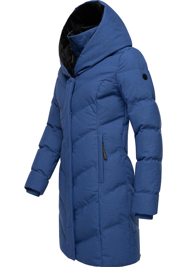 Ragwear Steppmantel »Natalka Cosy« wasserdichter Mantel mit flauschigem Kunstfell-Kragen