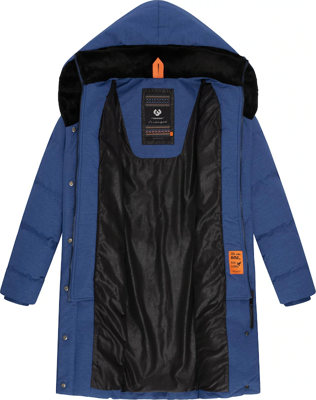 Ragwear Steppmantel »Natalka Cosy« wasserdichter Mantel mit flauschigem Kunstfell-Kragen