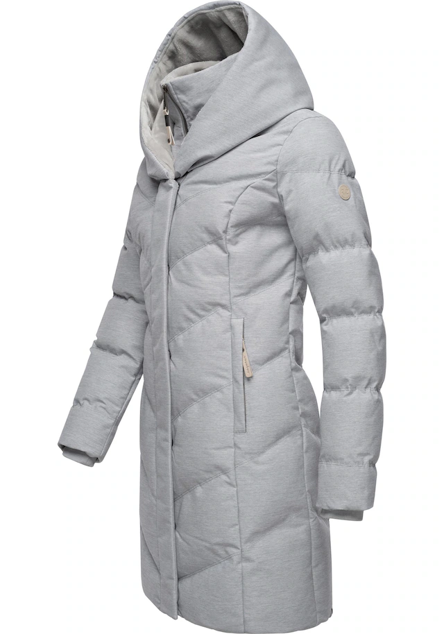 Ragwear Steppmantel »Natalka Cosy« wasserdichter Mantel mit flauschigem Kunstfell-Kragen