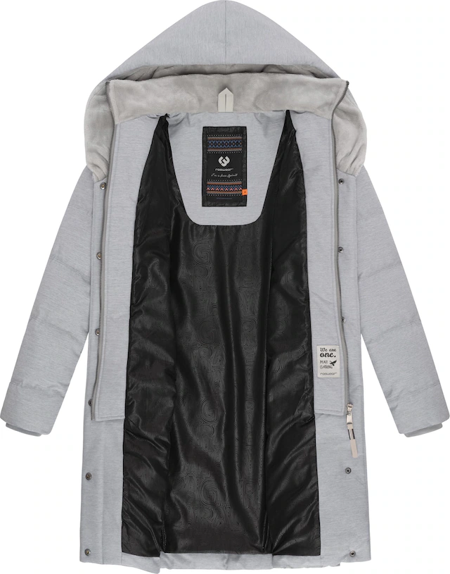 Ragwear Steppmantel »Natalka Cosy« wasserdichter Mantel mit flauschigem Kunstfell-Kragen