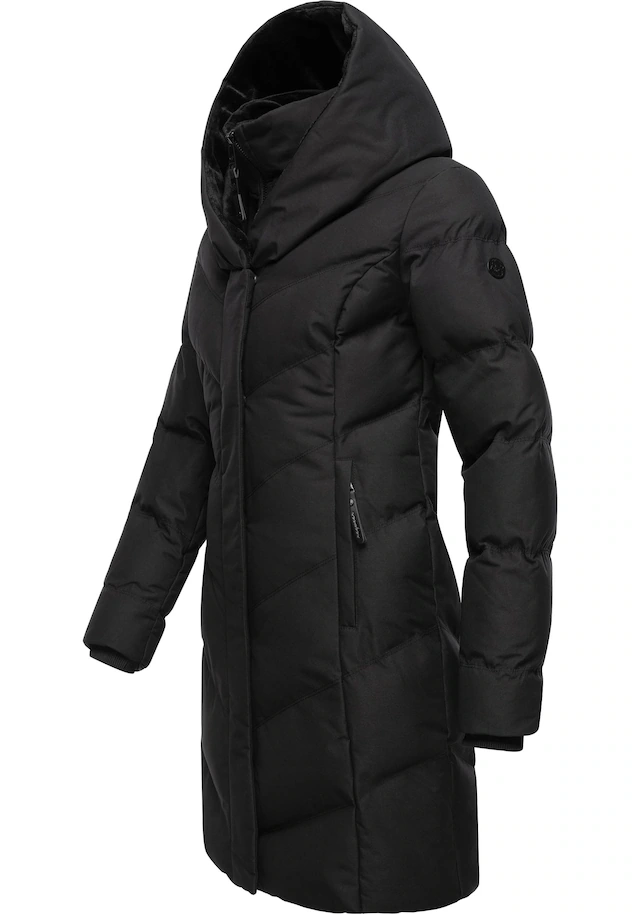 Ragwear Steppmantel »Natalka Cosy« wasserdichter Mantel mit flauschigem Kunstfell-Kragen