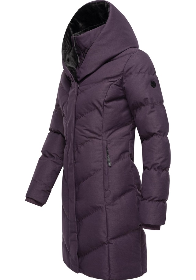 Ragwear Steppmantel »Natalka Cosy« wasserdichter Mantel mit flauschigem Kunstfell-Kragen