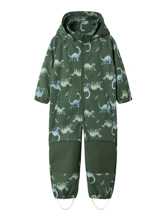 Name It »NMMALFA08 SOFTSHELL SUIT AOP 1FO NOOS« mit dekorativen und reflektierenden Details