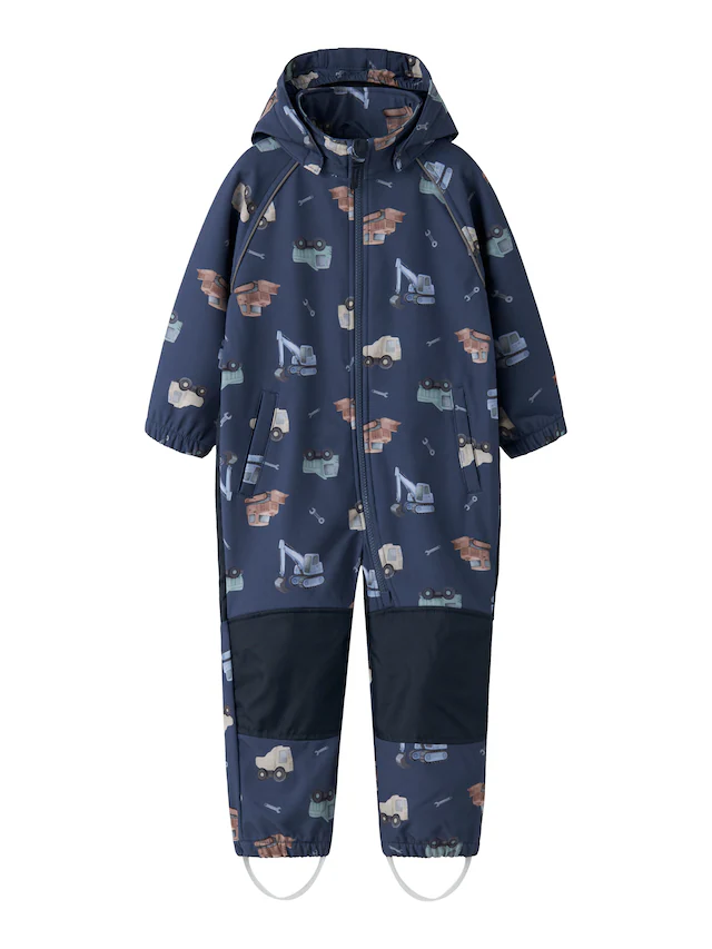 Name It »NMMALFA08 SOFTSHELL SUIT AOP 1FO NOOS« mit dekorativen und reflektierenden Details