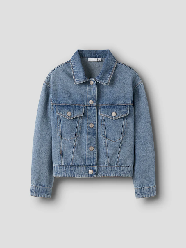 Name It Jeansjacke »NKFMILA DNM JACKET 8510-ZA NOOS« ohne Kapuze in leicht verkürzter, klassischer Form