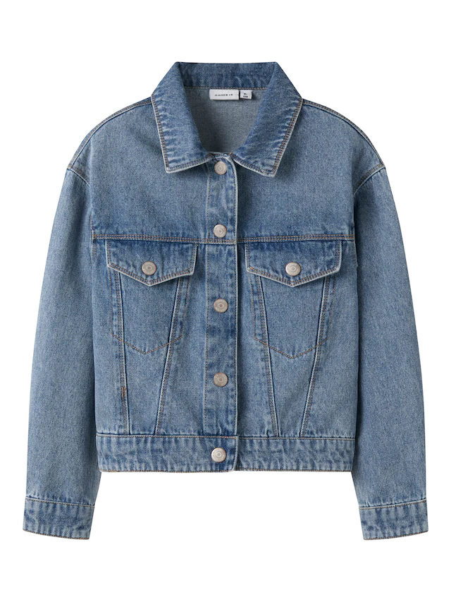 Name It Jeansjacke »NKFMILA DNM JACKET 8510-ZA NOOS« ohne Kapuze in leicht verkürzter, klassischer Form
