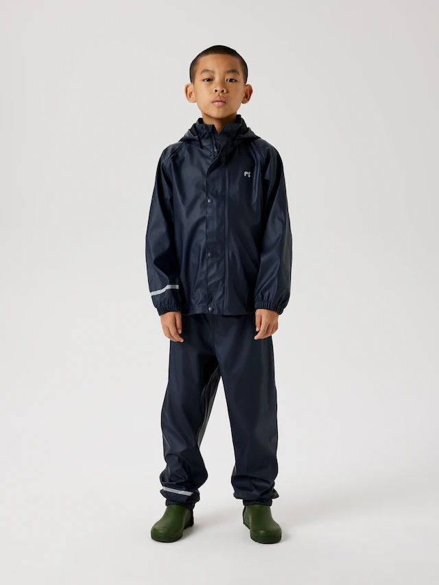 Name It Regenmantel »NKNDRY10 Regenjacke und Hose im Set« Set, 2 Stk. Keine Latzhose! Unifarben, casual, regular fit, Kunstfaser, Web