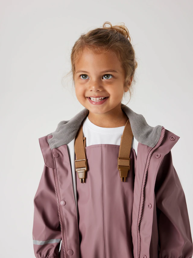 Name It Regenmantel »NKNDRY10 Regenjacke und Hose im Set« Set, 2 Stk. Keine Latzhose! Unifarben, casual, regular fit, Kunstfaser, Web