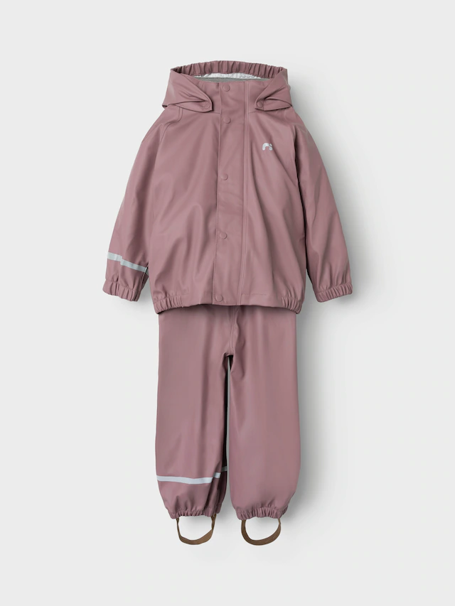 Name It Regenmantel »NKNDRY10 Regenjacke und Hose im Set« Set, 2 Stk. Keine Latzhose! Unifarben, casual, regular fit, Kunstfaser, Web