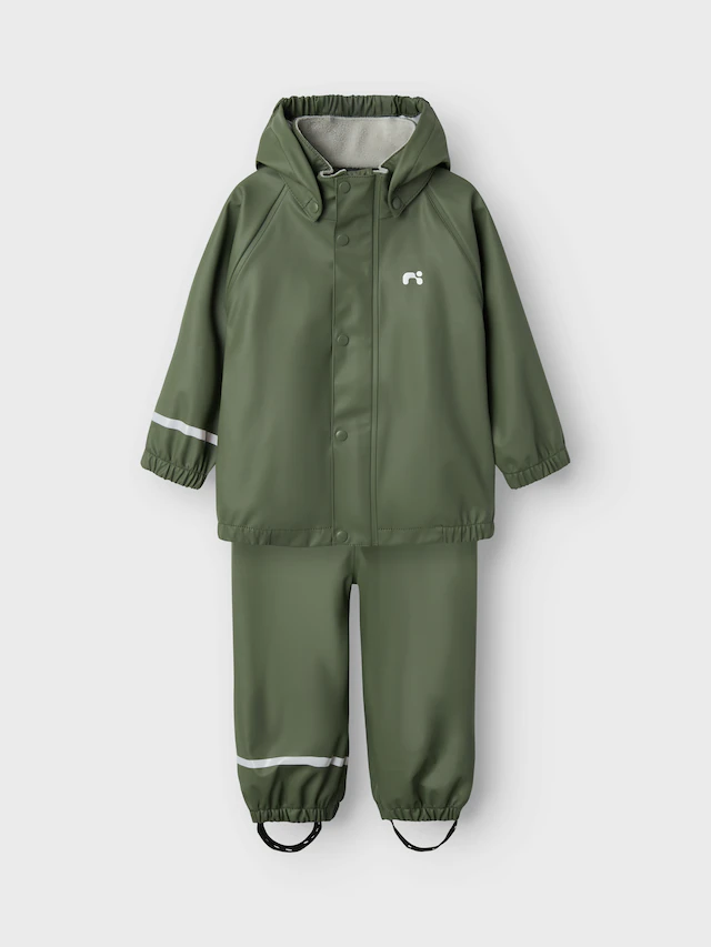 Name It Regenmantel »NKNDRY10 Regenjacke und Hose im Set« Set, 2 Stk. Keine Latzhose! Unifarben, casual, regular fit, Kunstfaser, Web