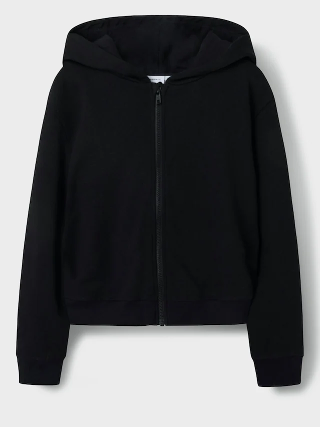Name It Kapuzensweatjacke »NKFMILLE SHORT NREG SWE CARD WH UNB NOOS«