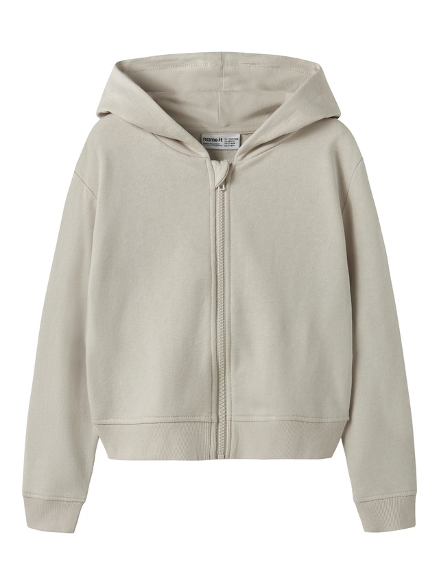 Name It Kapuzensweatjacke »NKFMILLE SHORT NREG SWE CARD WH UNB NOOS«