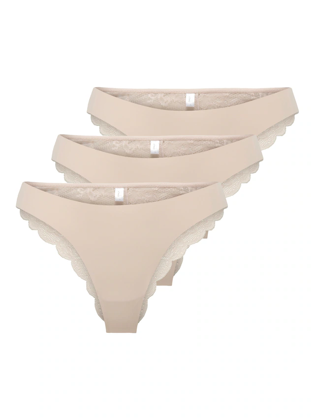ONLY Brasilslip »ONLCHLOE LACE BRAZIL 3-PACK NOOS ACC« Packung, 3 Stk.
