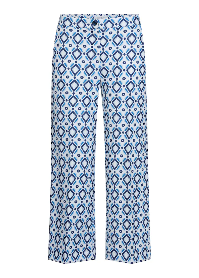 Stehmann 3/4-Hose mit grafischem Muster
