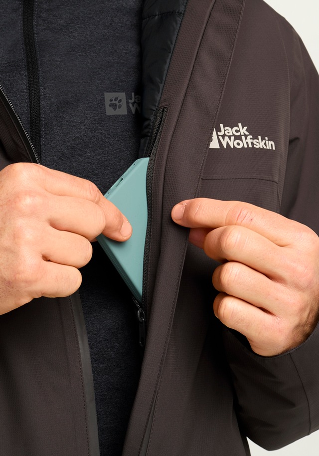 Jack Wolfskin Outdoorjacke »WISPER INS JKT M« mit Kapuze