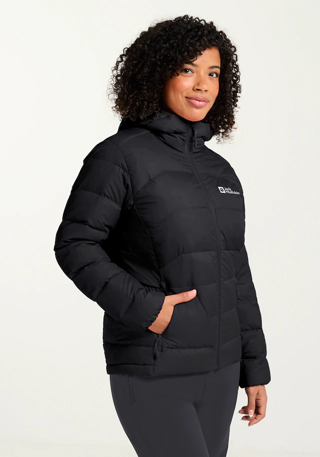 Jack Wolfskin Daunenjacke »ATHER DOWN HOODY W RDS« mit Kapuze mit Kapuze, wärmende Füllung aus Entendaune und sonstigen Fasern