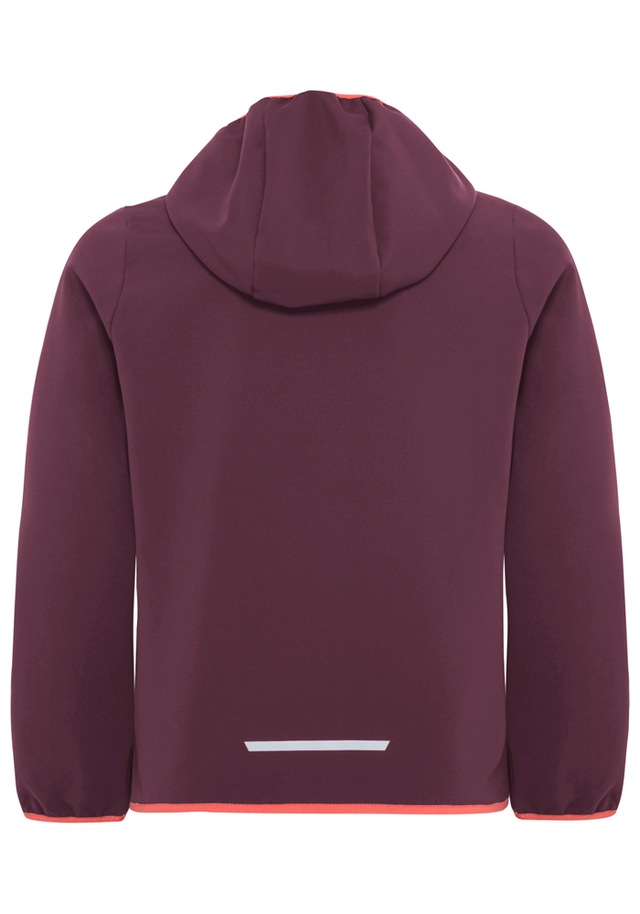 Jack Wolfskin Softshelljacke »FOURWINDS JACKET KIDS« mit Kapuze für Kinder, mit fest verbundener Kapuze, winddicht, gefüttert