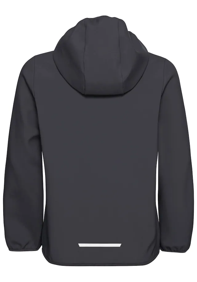 Jack Wolfskin Softshelljacke »FOURWINDS JACKET KIDS« mit Kapuze für Kinder, mit fest verbundener Kapuze, winddicht, gefüttert