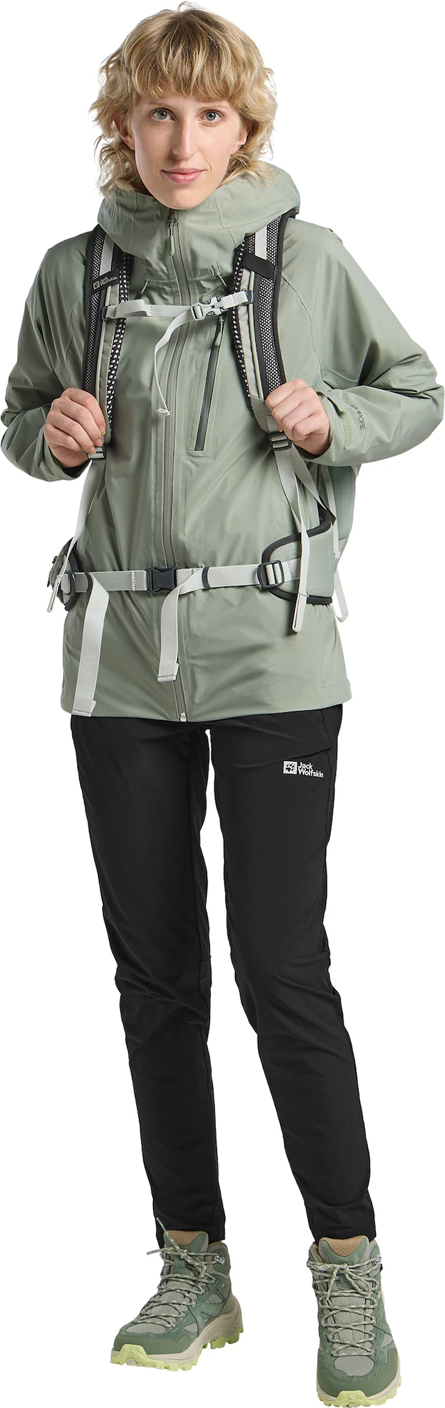 Jack Wolfskin Funktionsjacke »EAGLE PEAK 2L JKT W« mit Kapuze mit TEXAPORE ECOSPHERE PRO STRETCH, wasserdicht, winddicht