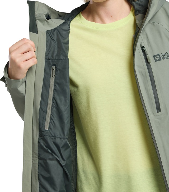 Jack Wolfskin Funktionsjacke »EAGLE PEAK 2L JKT W« mit Kapuze mit TEXAPORE ECOSPHERE PRO STRETCH, wasserdicht, winddicht