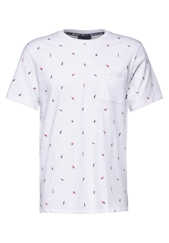 STREET ONE MEN T-Shirt aus reiner Baumwolle