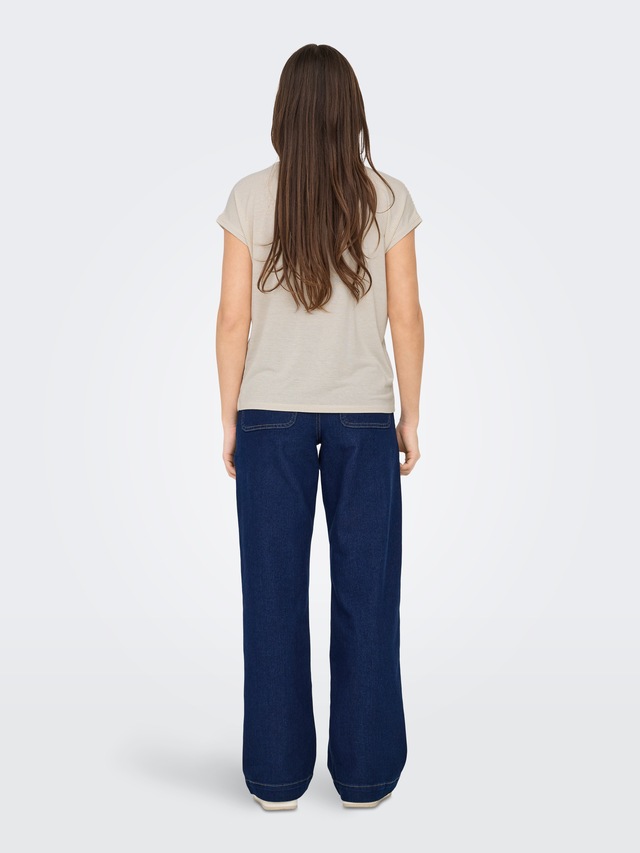 ONLY Kurzarmshirt »ONLCLAUDIA S/S GLITTER STRIPE TOP JRS«