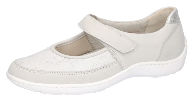 Waldläufer Riemchenballerina »HENNI« , Halbschuh, Komfortschuh, Klettschuh in Weite H (= sehr weit)