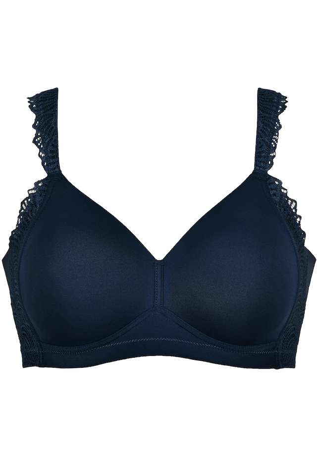 Naturana Bügelloser BH »The Friday« 1 vorgeformte Cups, breite Träger, ohne Bügel, mit Spitze, bequem