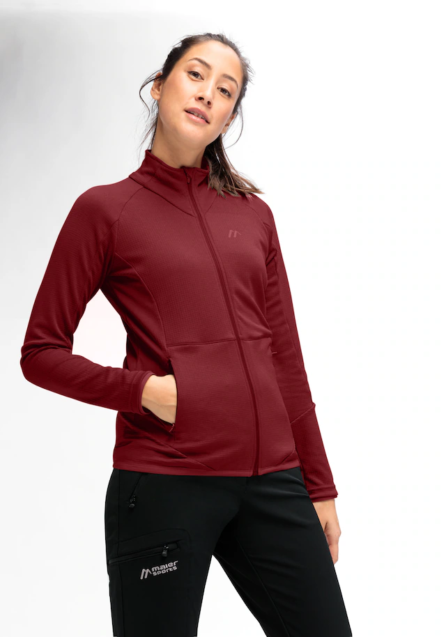 Maier Sports Fleecejacke »Sinaia W« Damen Midlayer, atmungsaktiv schnelltrocknend, Full-Zip, Regular Fit