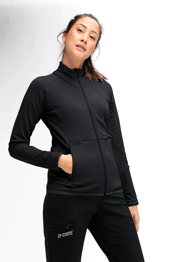 Maier Sports Fleecejacke »Sinaia W« Damen Midlayer, atmungsaktiv schnelltrocknend, Full-Zip, Regular Fit