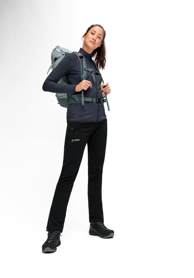Maier Sports Fleecejacke »Sinaia W« Damen Midlayer, atmungsaktiv schnelltrocknend, Full-Zip, Regular Fit