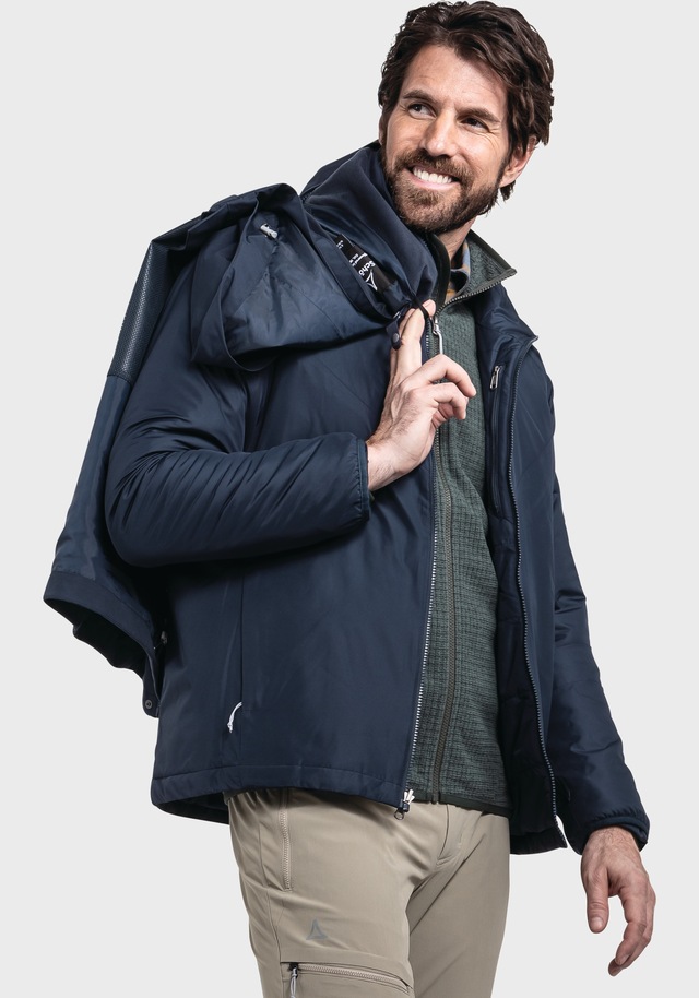 Schöffel Doppeljacke »3in1 Jacket Style Tamina MNS« mit Kapuze