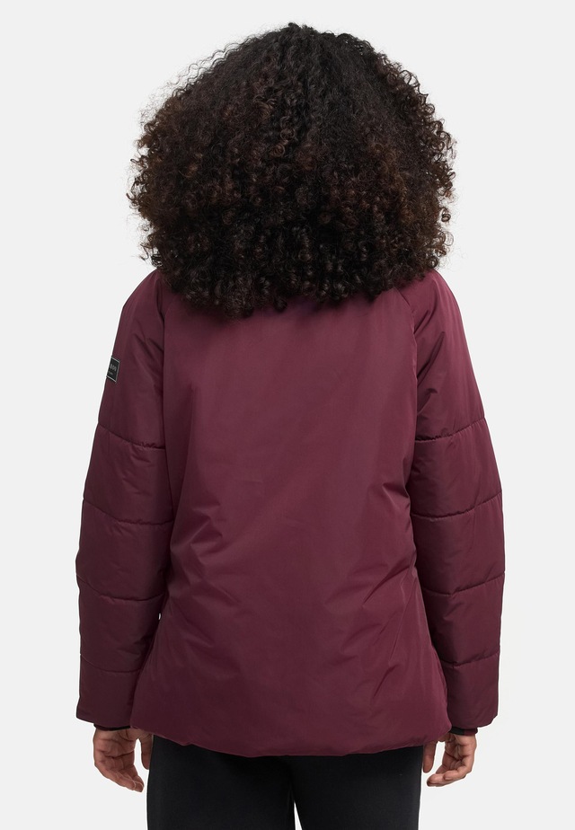 Navahoo Winterjacke »Frostii XIV« ohne Kapuze modische Damen Winter Steppjacke mit Kunstfellkragen