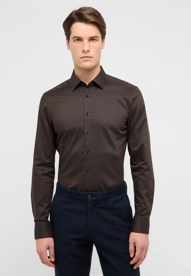 Eterna Langarmhemd »SLIM FIT« NON IRON (bügelfrei)