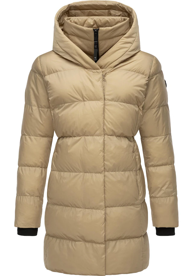 Ragwear Kurzmantel »Niara« stylischer, gesteppter Wintermantel mit gefütterter Kapuze