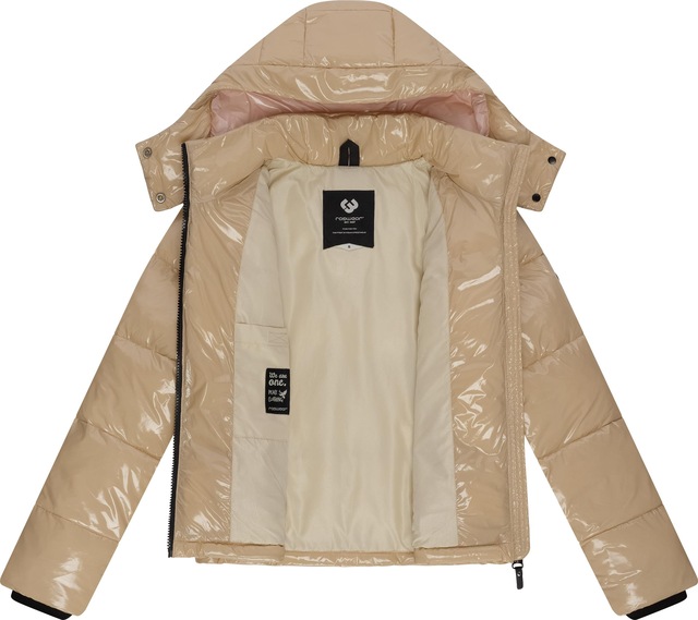 Ragwear Steppjacke »Roobie« mit Kapuze super stylische, gänzende Damen Winterjacke