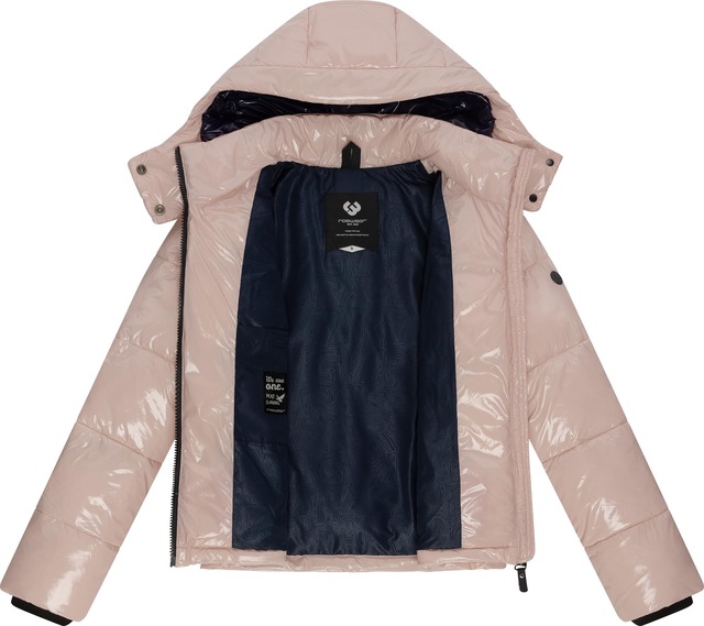 Ragwear Steppjacke »Roobie« mit Kapuze super stylische, gänzende Damen Winterjacke