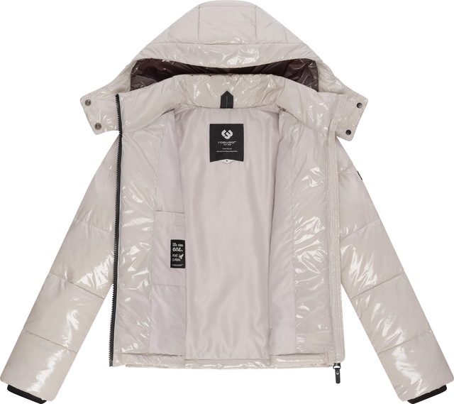 Ragwear Steppjacke »Roobie« mit Kapuze super stylische, gänzende Damen Winterjacke